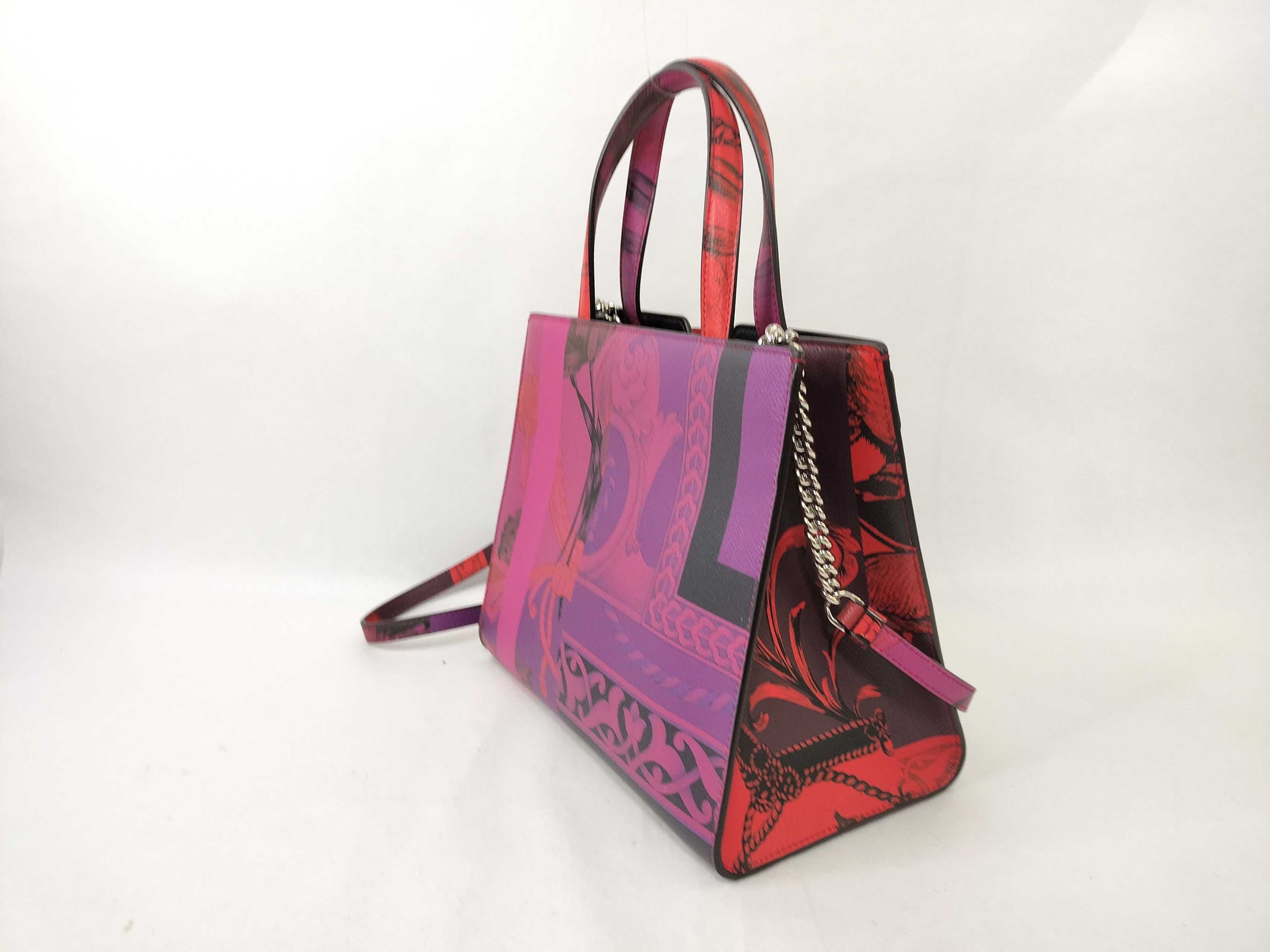 Salvatore Ferragamo Vara Leather Handbag, Pink, AU-21/0492