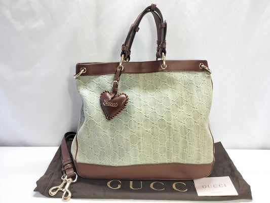 GUCCI GG Canvas PH - Gucci Valentine Canvas Shoulder Bag