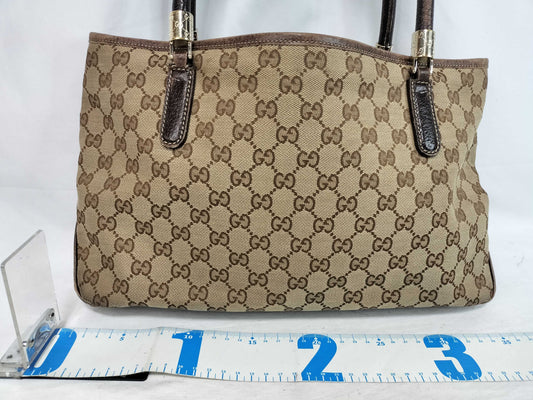 GUCCI GG Canvas Tote Bag Gucci GG Tote Bag
