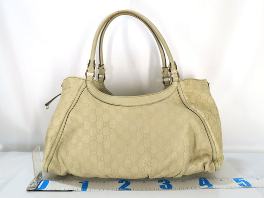 GUCCI Guccissima Abby D-Ring One-Shoulder Bag Off-White Shoulder Bag