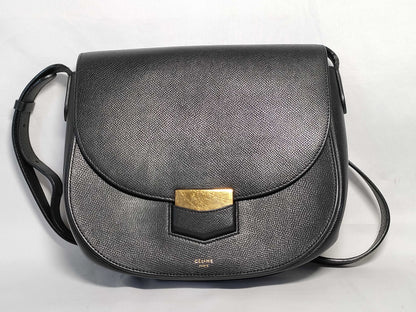 CELINE Trotter Shoulder Bag, Black