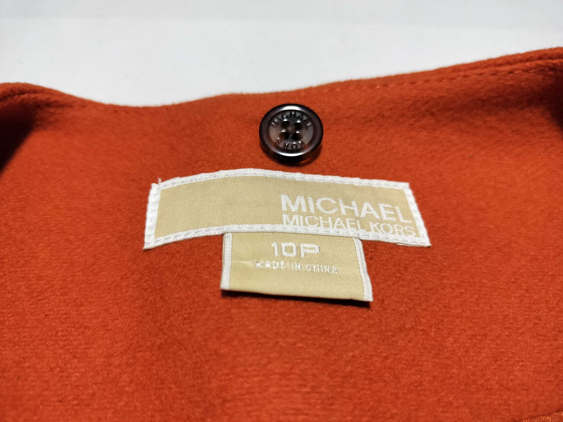 Michael Kors Orange Coat Jacket