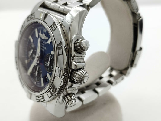 BREITLING AB0110 3074065 Automatic Blue Dial Men's Watch