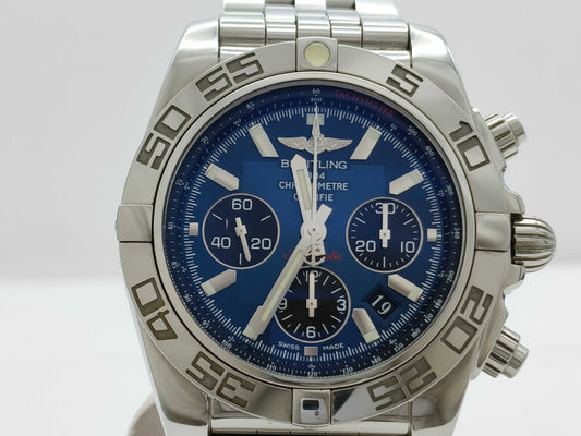 BREITLING AB0110 3074065 Automatic Blue Dial Men's Watch