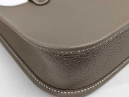 HERMES Evelyn TPM W Stamp Etoupe Shoulder Bag