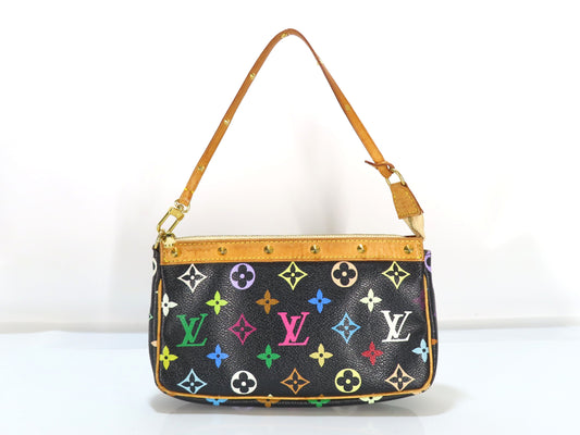 LOUIS VUITTON Monogram Multicolore Pochette Accessoires Pouch M92648 SL10093 Pouch