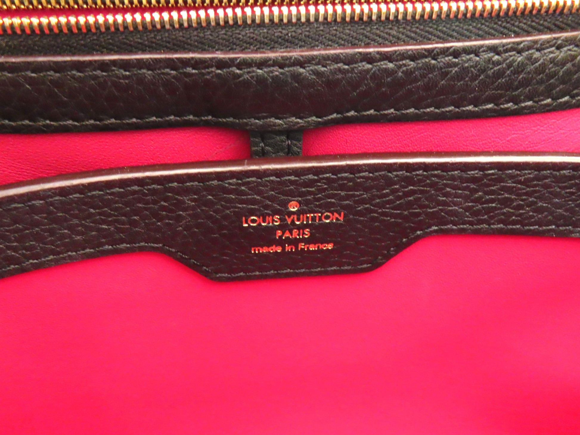 LOUIS VUITTON Parnassus Capucines PM M42259 Black Handbag