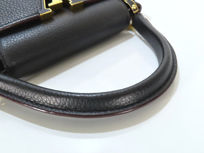 LOUIS VUITTON Parnassus Capucines PM M42259 Black Handbag