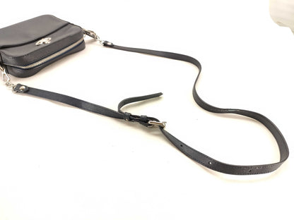 Vivienne Westwood Orb Black Leather Shoulder Bag