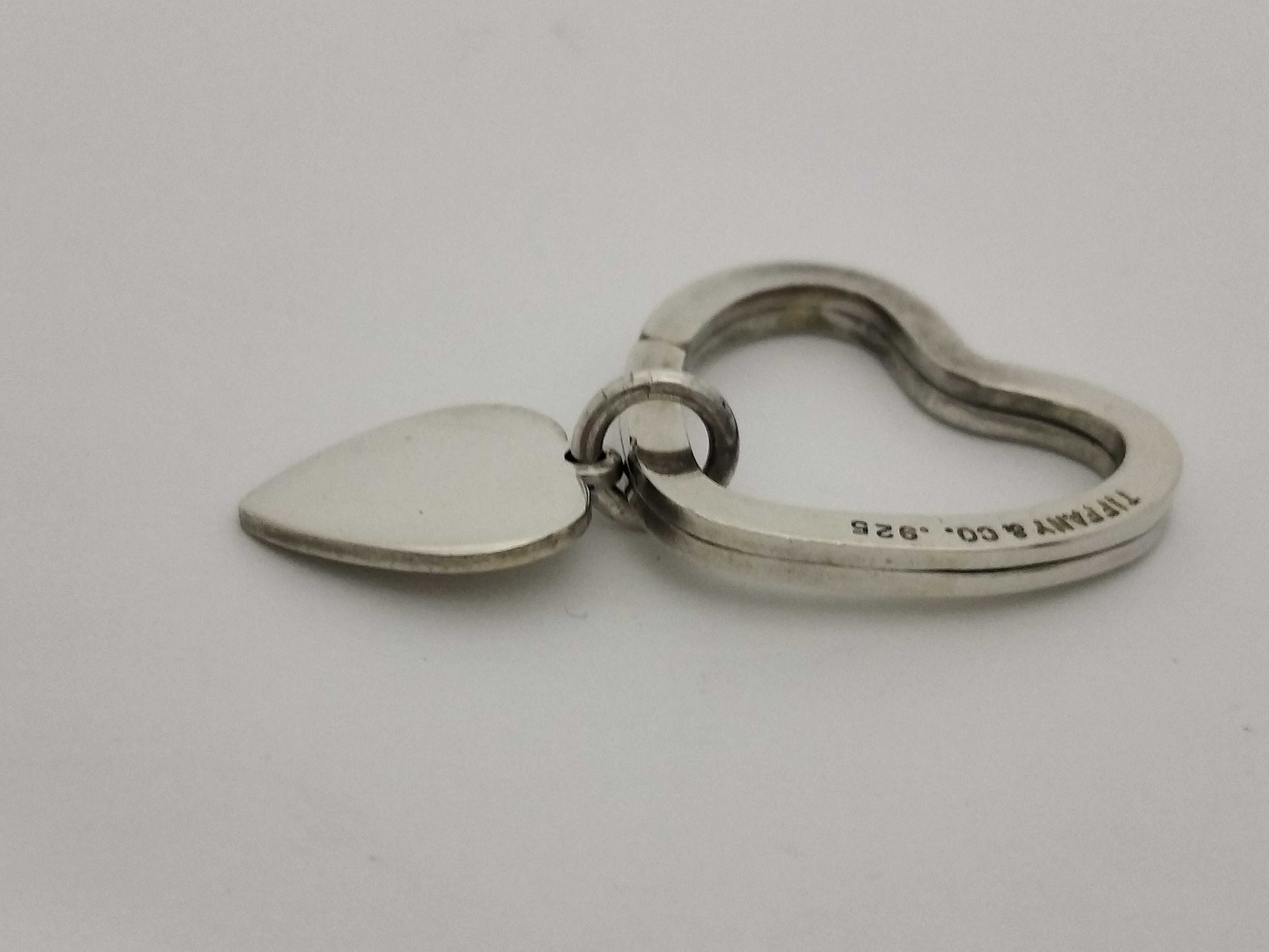 Tiffany & Co. Open Heart Heart Key Ring 925 Key Case/Key Holder