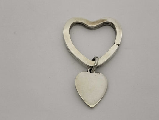 Tiffany & Co. Open Heart Heart Key Ring 925 Key Case/Key Holder