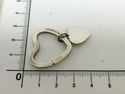 Tiffany & Co. Open Heart Heart Key Ring 925 Key Case/Key Holder