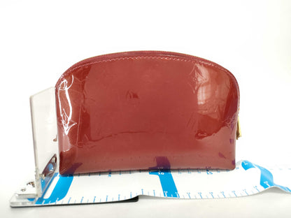 LOUIS VUITTON Vernis Cosmetic Pouch, Red, M91496 CA1172, Louis Vuitton Pouch