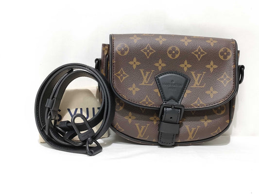 LOUIS VUITTON Monogram Macassar Montsouris Messenger PM M47060 Shoulder Bag