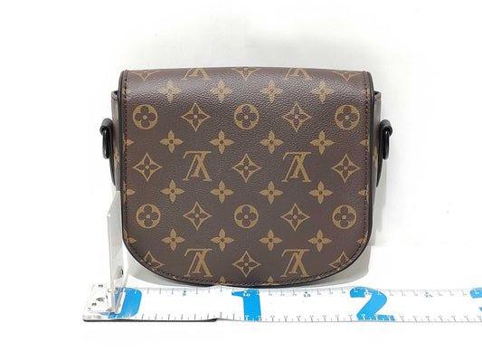 LOUIS VUITTON Monogram Macassar Montsouris Messenger PM M47060 Shoulder Bag
