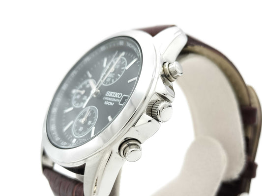 SEIKO 7T92-0CW0 8N0054 Black Dial Quartz Men's Watch