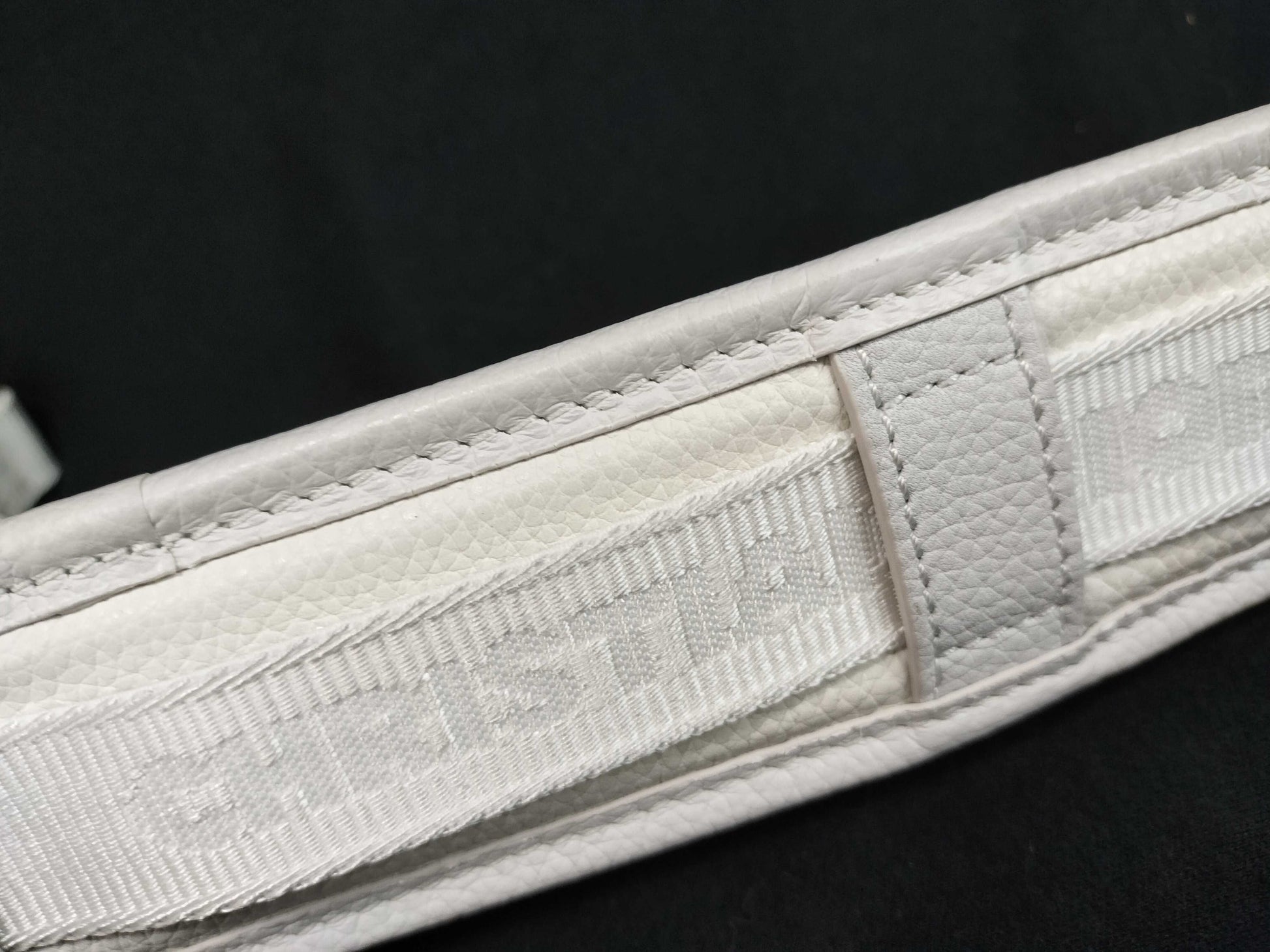Christian Dior x sacai Saddle Soft Leather and Nylon White Shoulder Bag