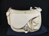 Christian Dior x sacai Saddle Soft Leather and Nylon White Shoulder Bag
