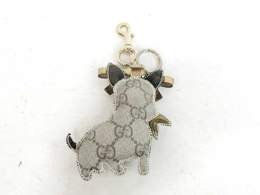GUCCI GG Gucci Gucci Gucci Gucci GG Dog Charm Keychain Accessory Key Case Keychain