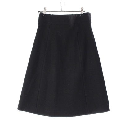 GUCCI Y2K Wool Giannini Big Button Skirt Black Size 36