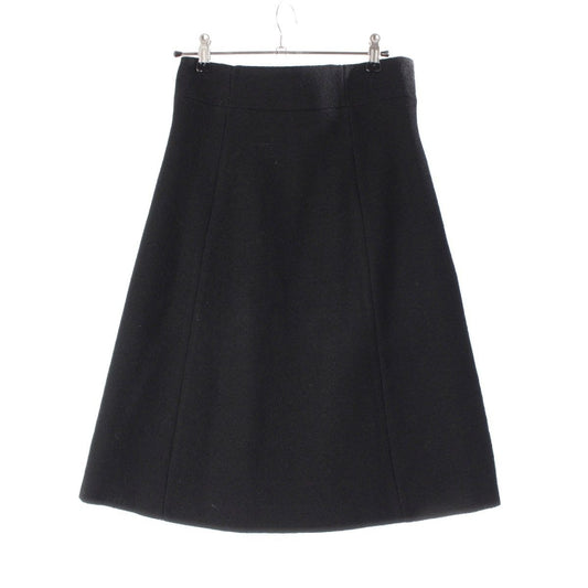 GUCCI Y2K Wool Giannini Big Button Skirt Black Size 36