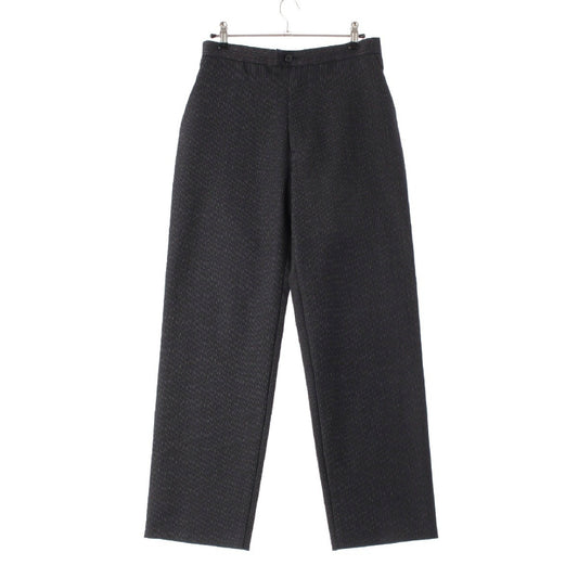 Yohji Yamamoto Wool Side Button Striped Slacks Pants YN-P08-102-1 Black Pants