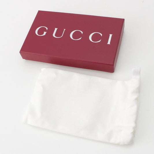 GUCCI Coated Fabric GG Emblem 821209 Black Card Case/Pass Case/Business Card Holder