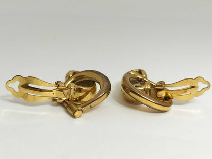 CELINE Earrings with Logo, Gold