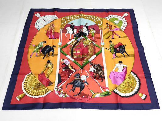 HERMES Carre HERMES Hermes Carre 90 Plaza de Toros Other Accessories