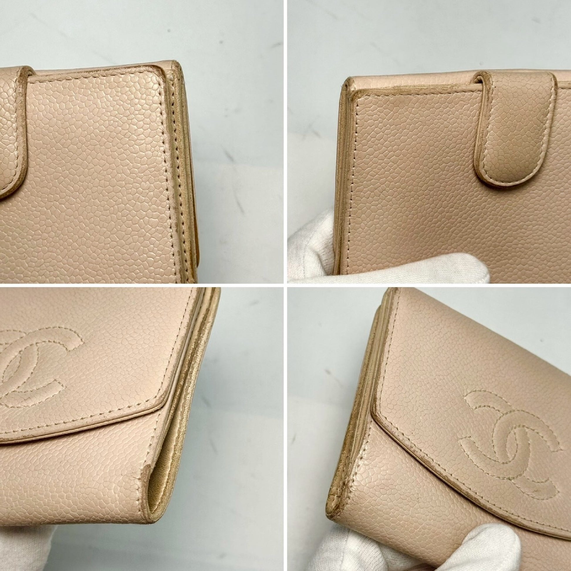 CHANEL Caviar Skin Bi-fold Compact Wallet 9613381 Wallet