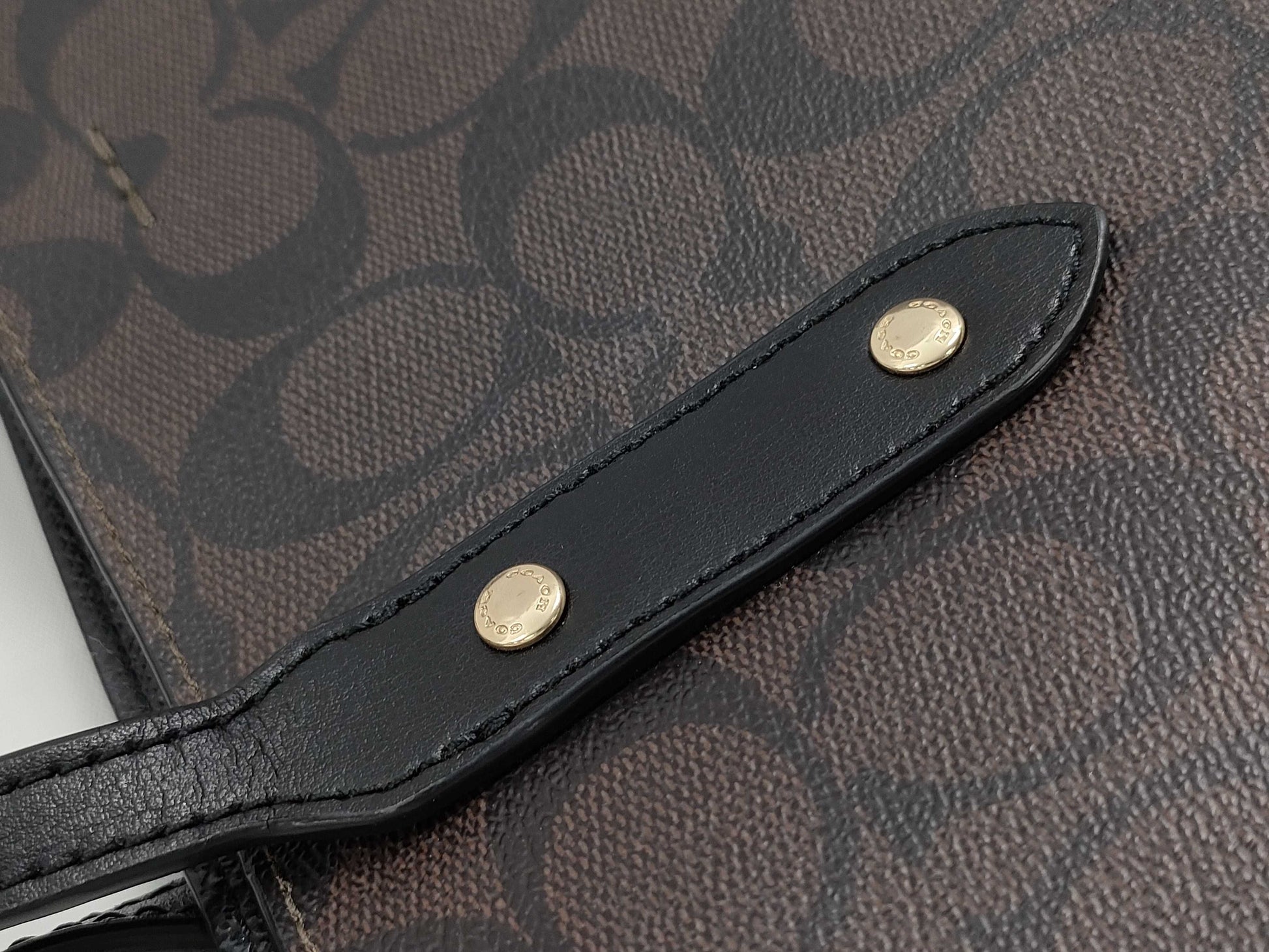 COACH Signature Tote Dark Brown Tote Bag