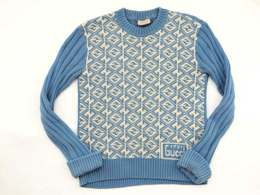 GUCCI current tag GG pattern logo knit thick top