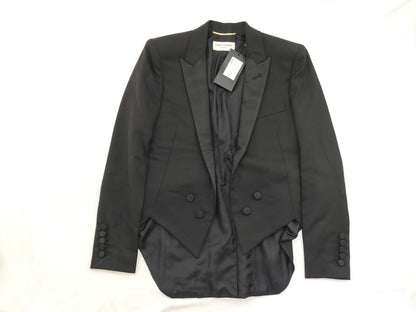 SAINT LAURENT SAINT LAURENT Rare Model ◎ Saint Laurent Paris Swallowtail Tuxedo Tailored Jacket Black Jacket
