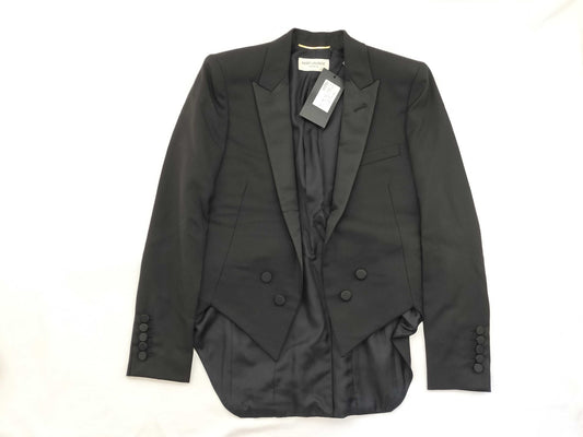 SAINT LAURENT SAINT LAURENT Rare Model ◎ Saint Laurent Paris Swallowtail Tuxedo Tailored Jacket Black Jacket