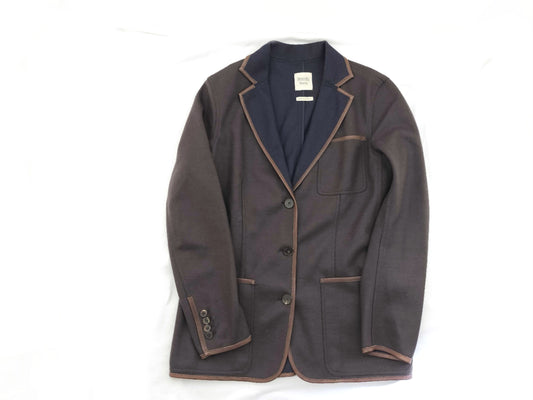 HERMES HERMES Double-Face Tailored Jacket Serie Leather H Logo Jacket