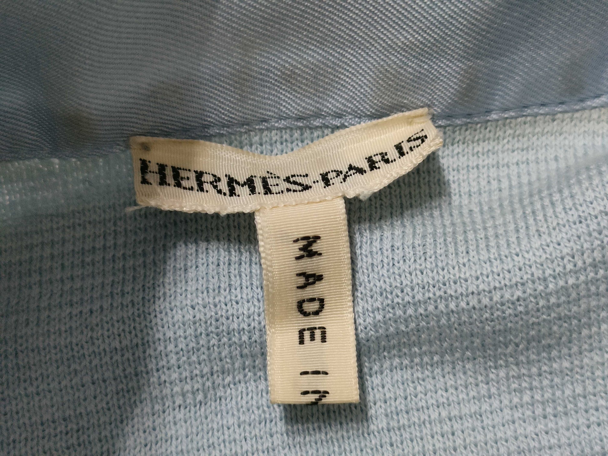 HERMES Margiela-era Hermès Twill Reine Knit Top