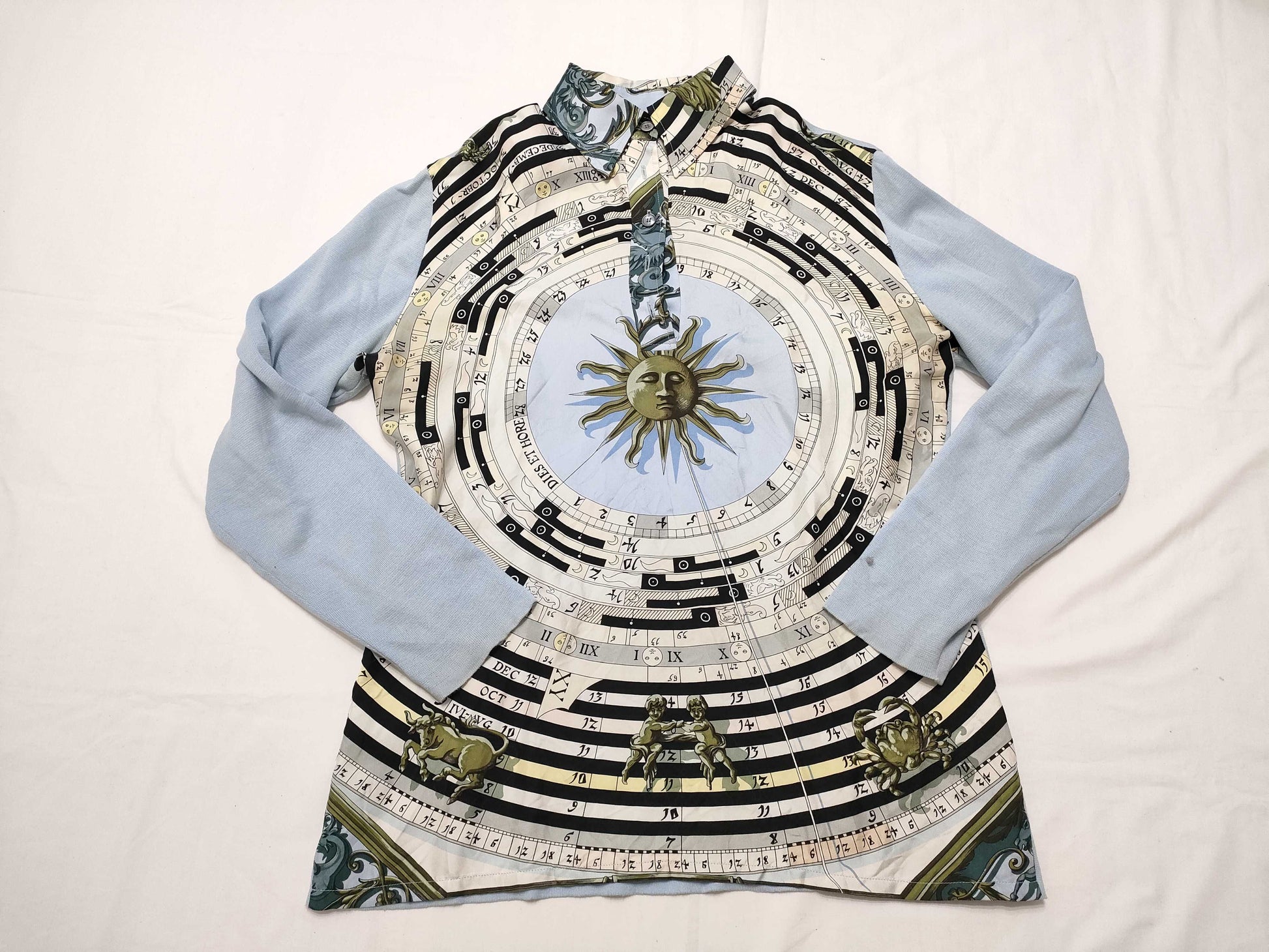 HERMES Margiela-era Hermès Twill Reine Knit Top