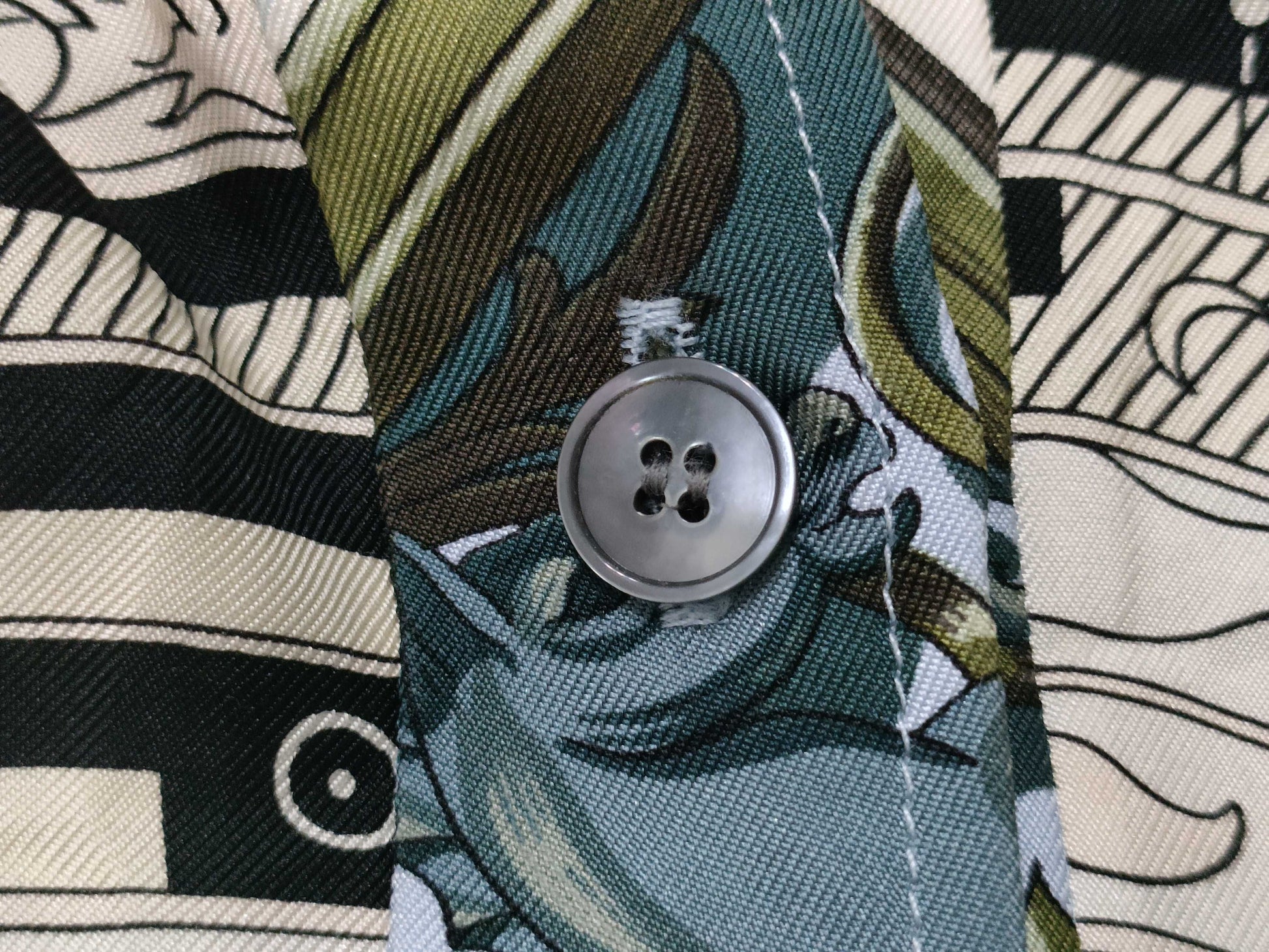 HERMES Margiela-era Hermès Twill Reine Knit Top