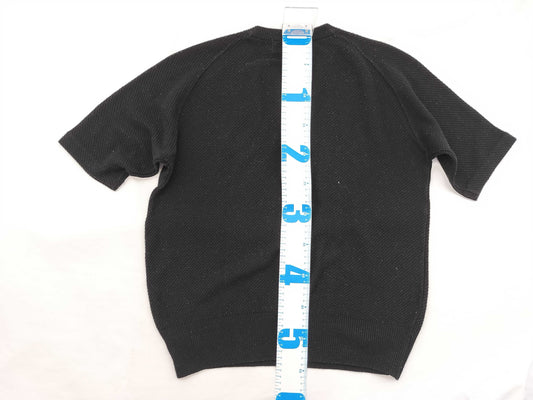 GUCCI Logo Embroidered Knit Top in Black