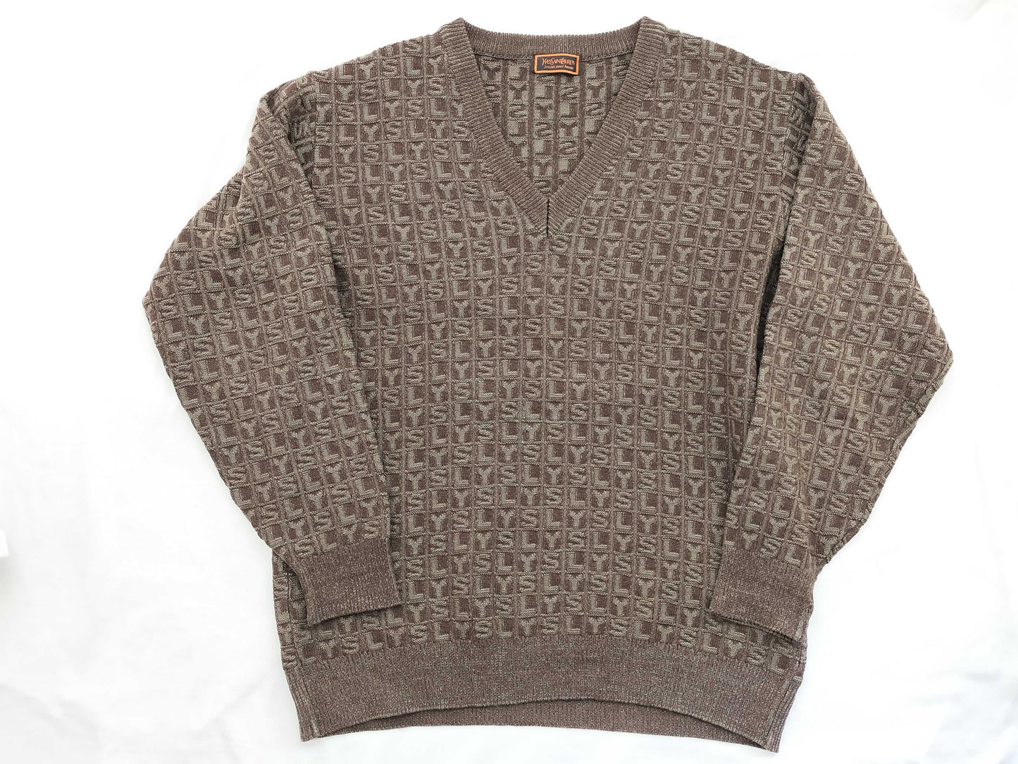 Yves Saint Laurent Yves Saint Laurent logo knit top