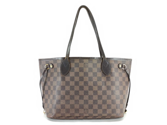 LOUIS VUITTON Damier Neverfull PM N51109 Damier Tote Bag