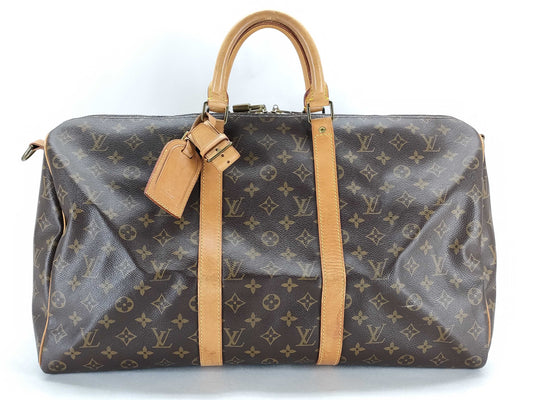 LOUIS VUITTON Monogram Keepall Bandouliere 50 M41416 Monogram Boston Bag