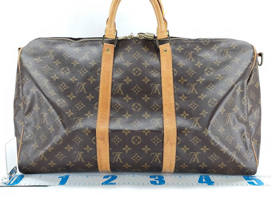 LOUIS VUITTON Monogram Keepall Bandouliere 50 M41416 Monogram Boston Bag