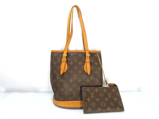 LOUIS VUITTON Monogram Bucket PM M42238 Monogram Handbag