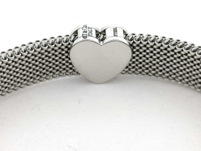 Tiffany & Co. Somerset Bracelet, Heart Mesh, Silver, 16.7g