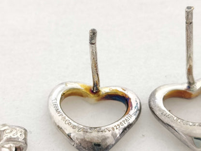Tiffany & Co. Open Heart 925 Sterling Silver 1.4g Earrings