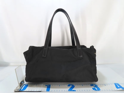 PRADA PRADA Nylon Saffiano Mini Boston Bag BR2394 Black W32cm Handbag
