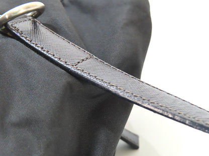 PRADA PRADA Nylon Saffiano Mini Boston Bag BR2394 Black W32cm Handbag