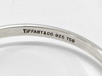 Tiffany & Co. TIFFANY Hook and Eye Bangle Bracelet, 925/750, 12.1g, Bracelet/Bangle