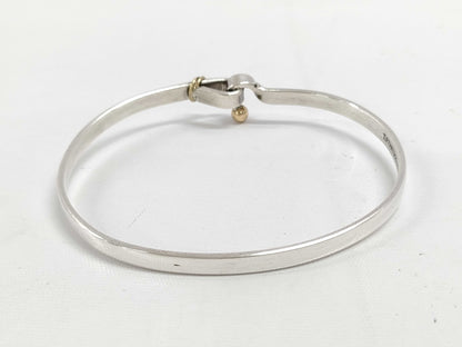 Tiffany & Co. TIFFANY Hook and Eye Bangle Bracelet, 925/750, 12.1g, Bracelet/Bangle